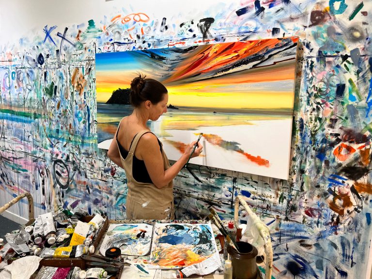 Shona Moller in her Studio